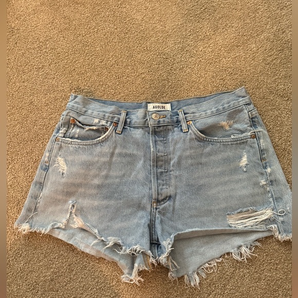 Agolde Parker short denim shorts in swapmeet - Picture 1 of 6